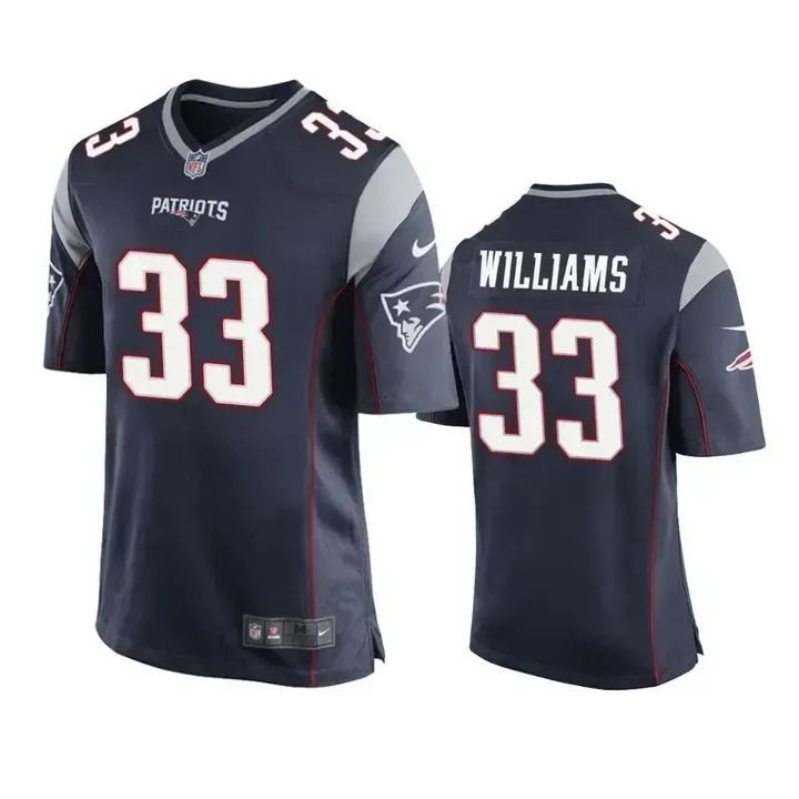 Men New England Patriots #33 Joejuan Williams Nike Navy Vapor Game NFL Jersey->new england patriots->NFL Jersey